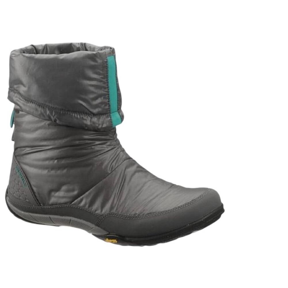 MERRELL Barefoot Frost Glove Boots Primaloft Insulated Waterproof Gray WMN’S S 8